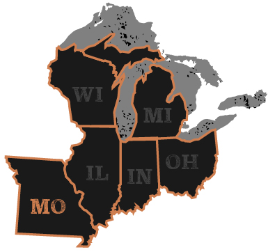 Midwest Map-MO
