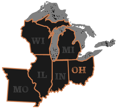 Midwest Map-OH