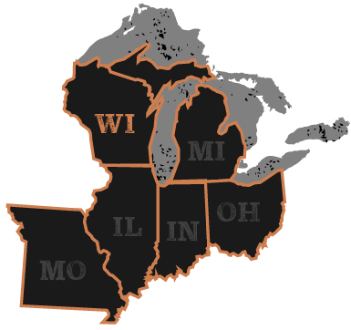 Midwest Map-WI
